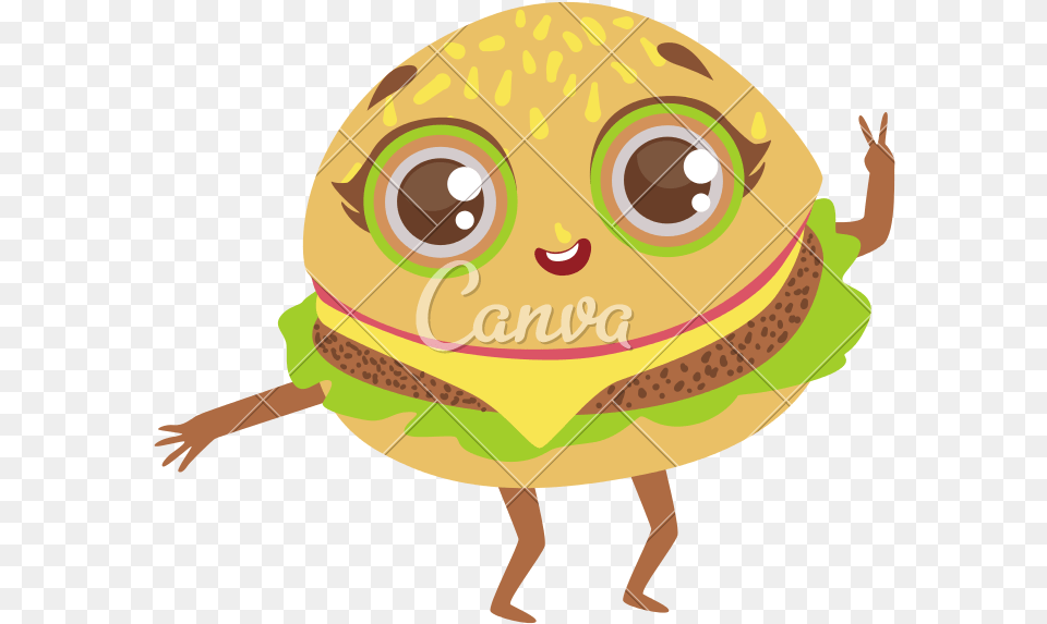 Food Clipart Hamburger Drawing Sandwich Sandwich Dibujo Sandwich Animado, Baby, Person, Burger, Alien Png Image
