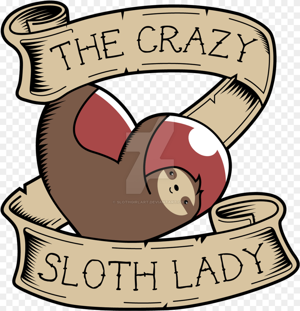 Food Clipart Sloth T Shirt Drawing Sloth Lady, Logo, Face, Head, Person Png Image