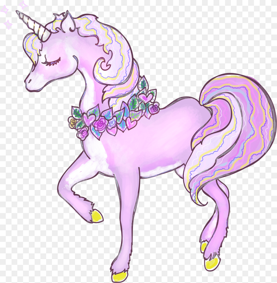 Food Clipart Unicorn Unicorn Transparent, Purple, Animal, Cattle, Cow Png