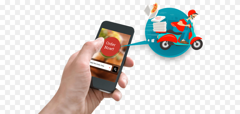 Food Delivery App, Electronics, Mobile Phone, Phone, Person Png