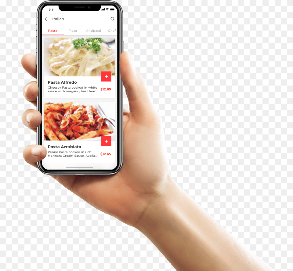 Food Delivery Business Iphone X In Hand White Background, Body Part, Electronics, Phone, Finger Png