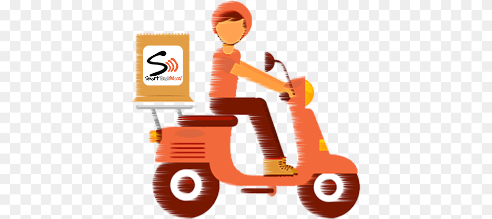 Food Delivery Delivery Food Vector, Grass, Plant, Scooter, Transportation Png Image