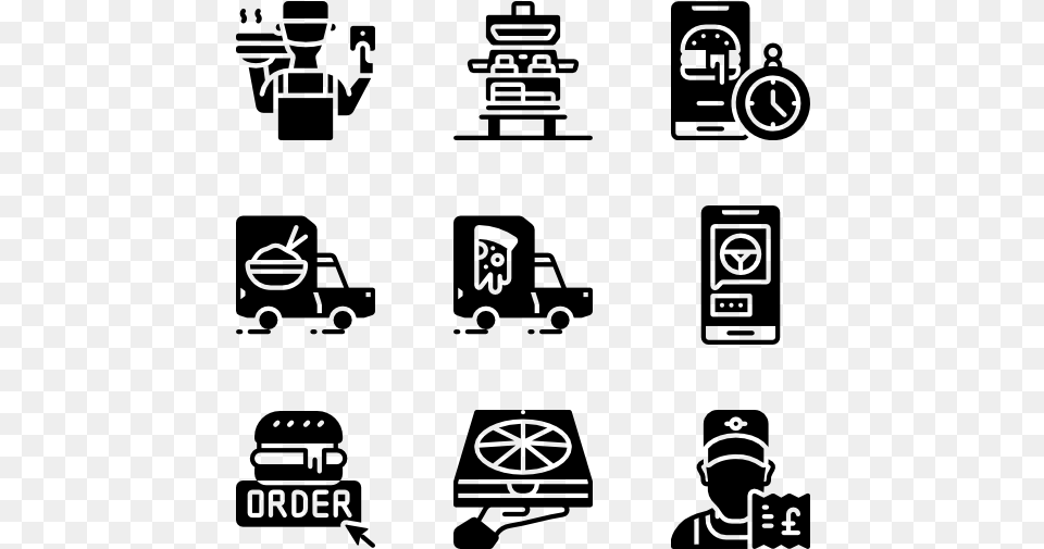 Food Delivery Simulator Icon, Gray Free Transparent Png