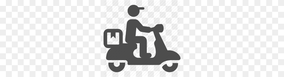 Food Delivery Truck Clipart, Baby, Person, Scooter, Transportation Png Image
