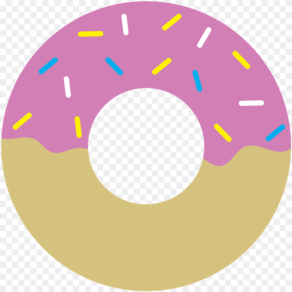 Food Donut Yum Doughnut, Sweets, Disk Png Image