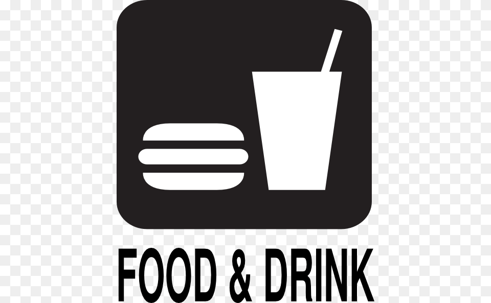Food Drink Road Sign Clip Art, Person, Stencil, Cutlery, First Aid Free Png