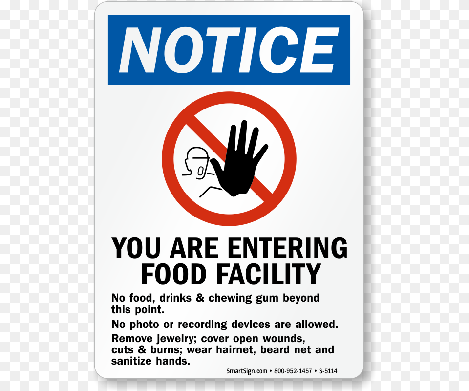 Food Facility No Food Drink Chewing Gum Sign Smartsign By Lyle S 8295 Al 12x18 Notice Do Not Start, Advertisement, Poster, Symbol Png Image