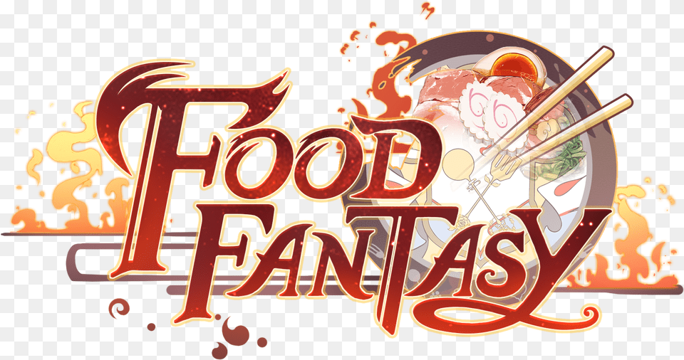 Food Fantasy Game Logo Graphic Design, Meal, Dynamite, Weapon Free Png Download