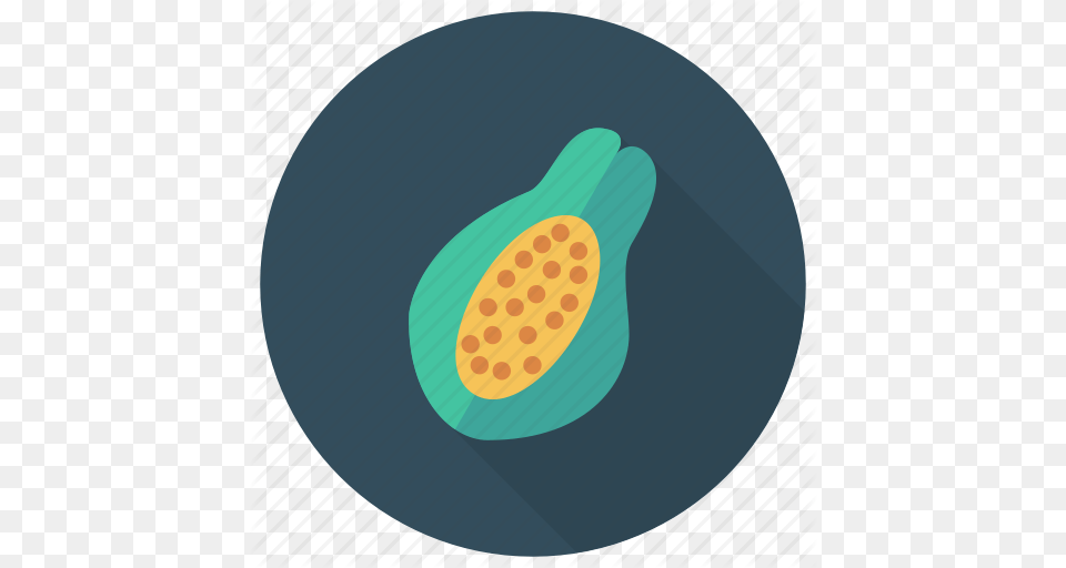 Food Fresh Fruit Half Papaya Sweet Vegetable Icon, Plant, Produce, Disk Png