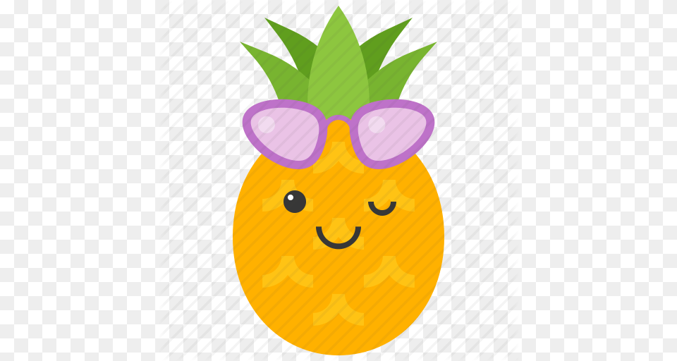 Food Fruit Pineapple Summer Sunglasses Tropical Vacation Icon, Plant, Produce Png