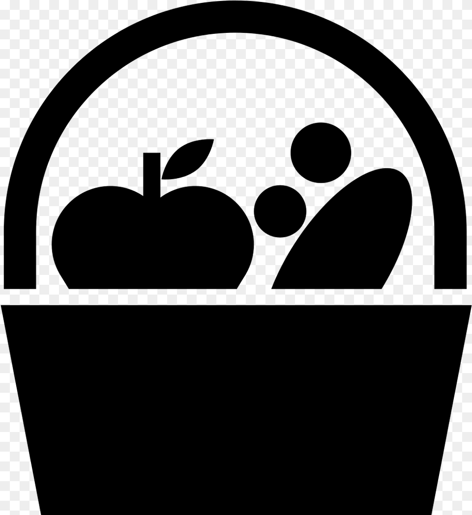 Food Gift Baskets Computer Icons Fruit Fruit Basket Icon, Gray Free Transparent Png