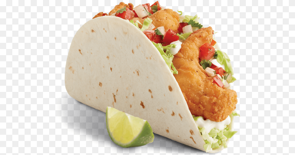 Food Heaven Awaits Shrimp Tacos From Del Taco, Burger Free Png