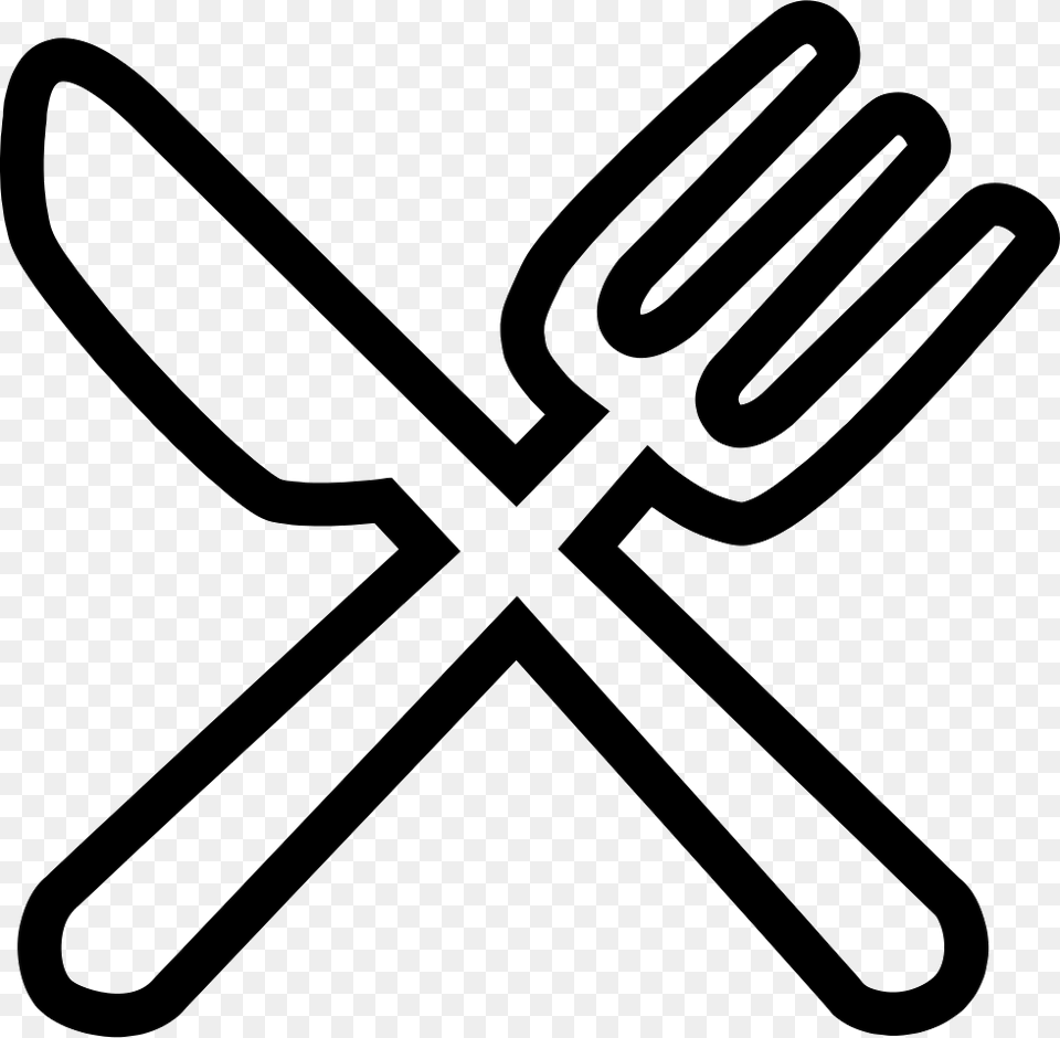 Food Icon White Food Icon, Cutlery, Fork, Bow, Weapon Free Transparent Png