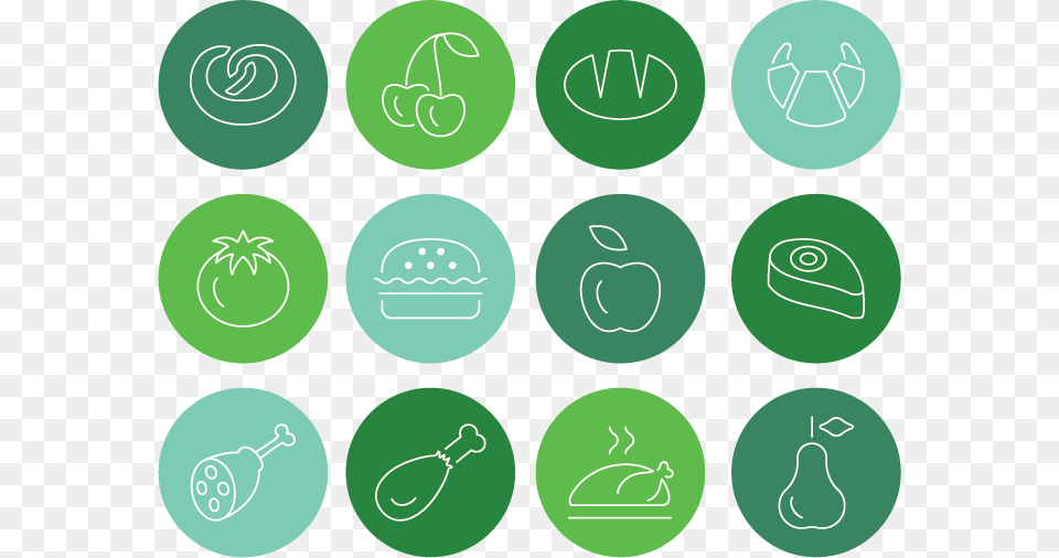 Food Icons Dark Autumn Colour Palette, Green, Recycling Symbol, Symbol, Text Png