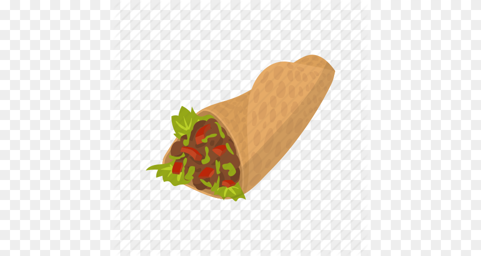 Food Kebab Meal Pita Roll Salad Shawarma Icon, Sandwich Wrap, Ketchup Free Png Download