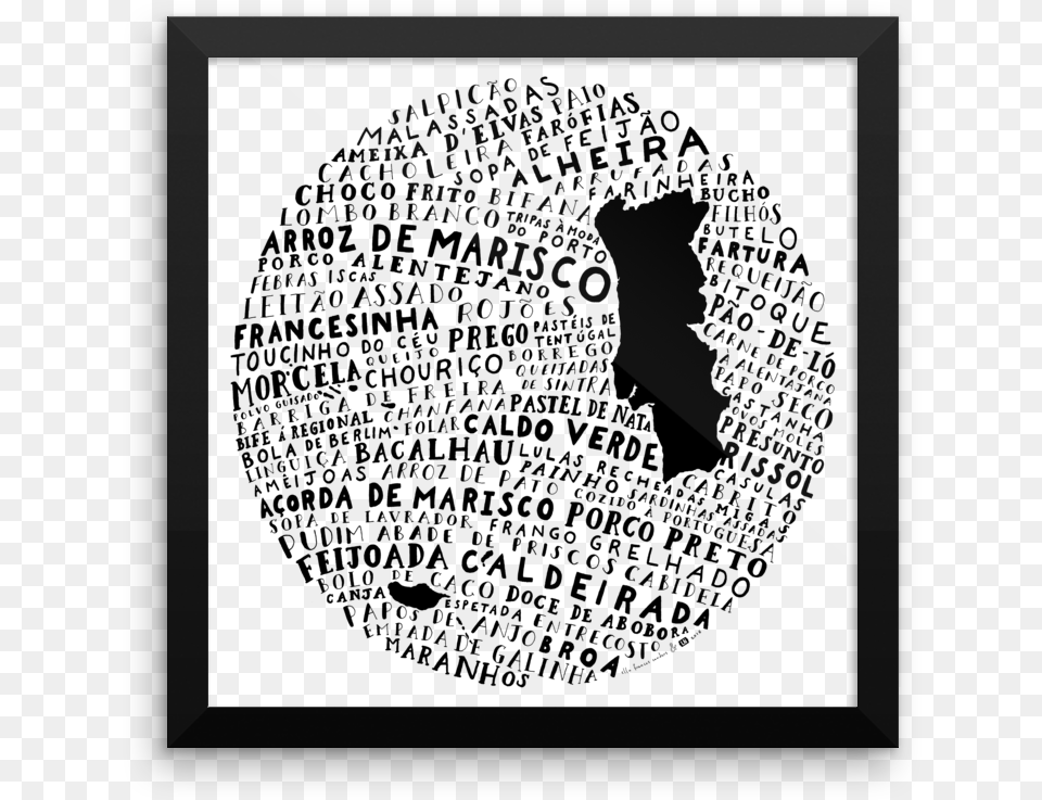 Food Map Of Portugal Black Cat, Silhouette, Art, Triangle, Qr Code Png Image