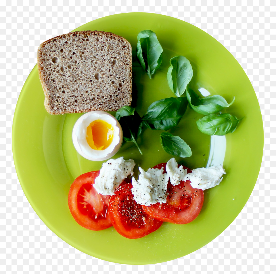 Food Plate Top View Image, Food Presentation, Egg, Bread, Brunch Png