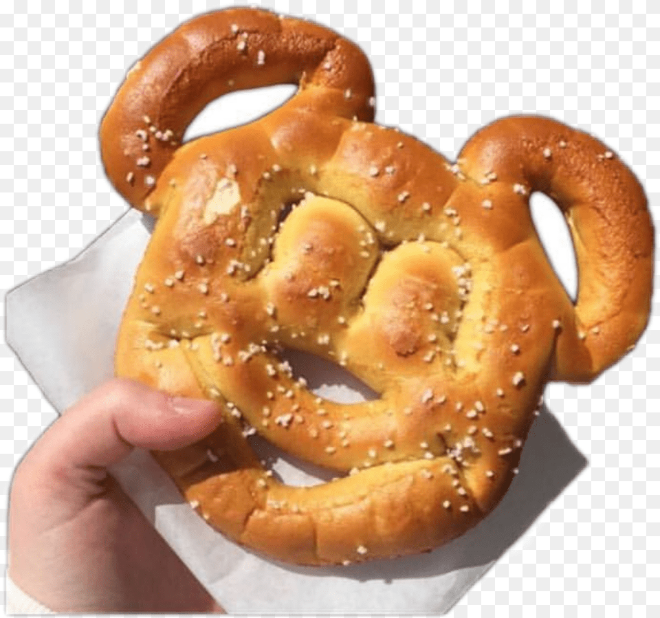 Food Pretzel Disney Disneyland Mickey Mickeymouse, Burger Free Png Download