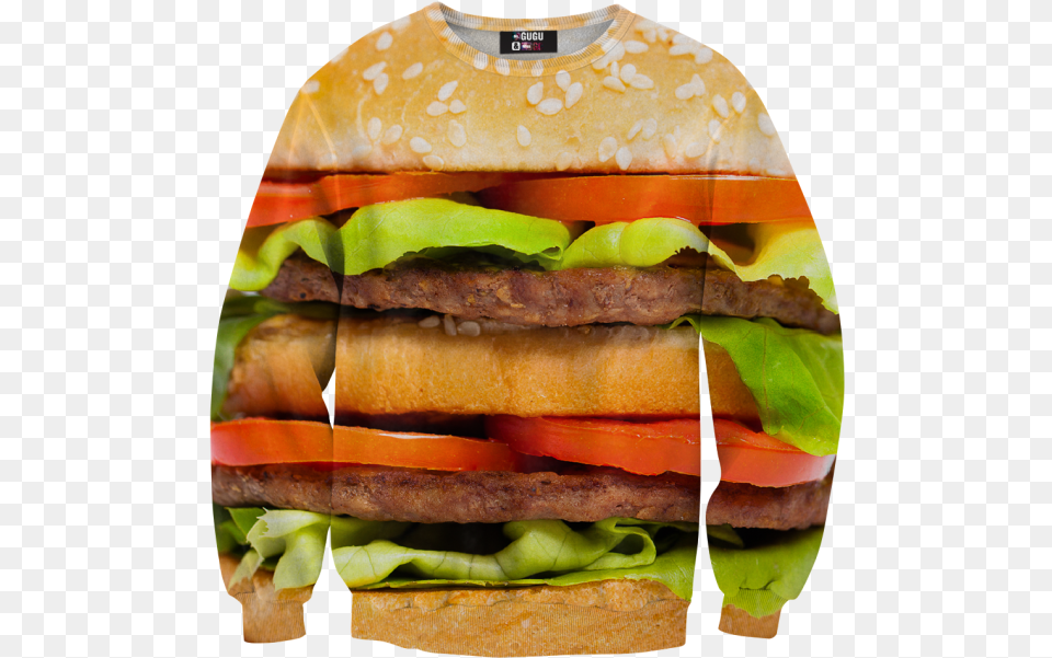 Food Print Clothes, Burger Png Image