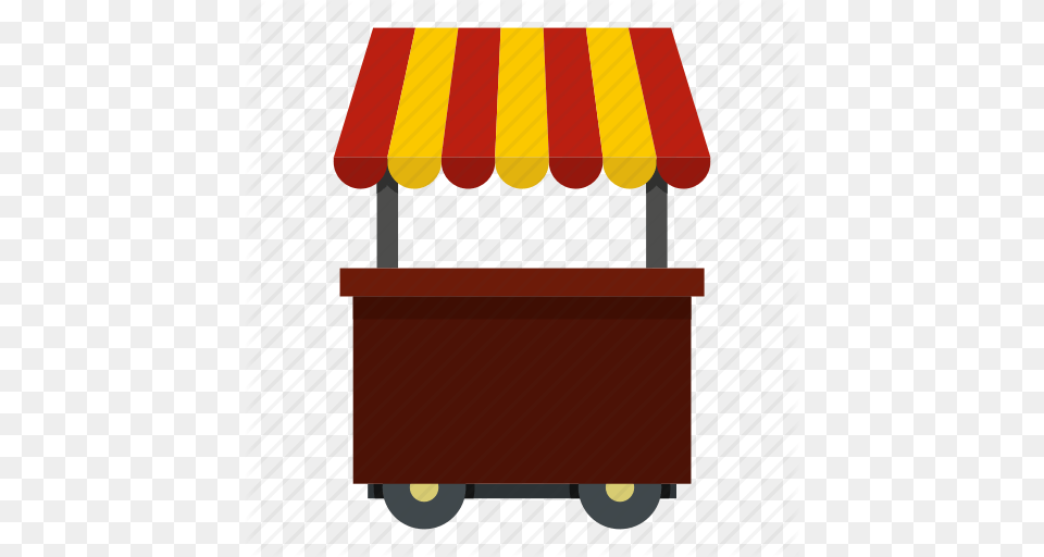 Food Roof Shop Snack Street Striped Wheel Icon, Mailbox, Canopy Free Png Download