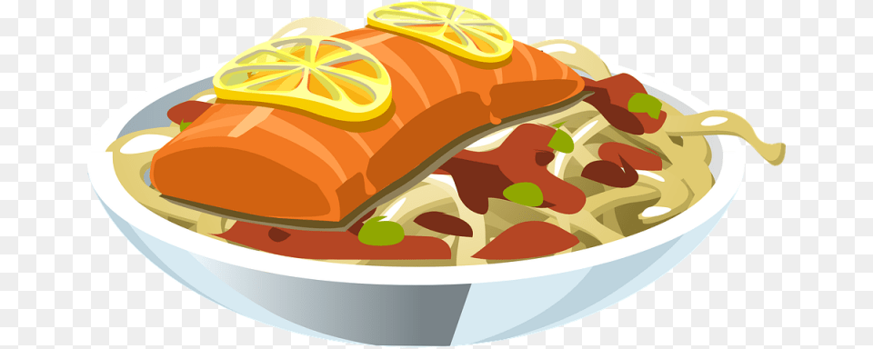 Food Salmon Lemon Fish Seafood Meal Dinner Easy To Make One Dish Meals Book, Lunch Free Png Download