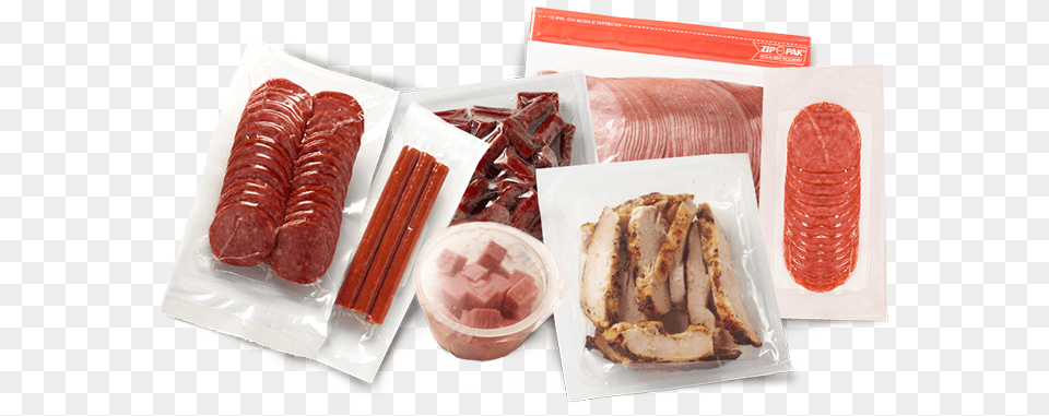 Food Services Packaged Meat Single Serving Meat Packaging, Pork, Sandwich, Dining Table, Furniture Png Image