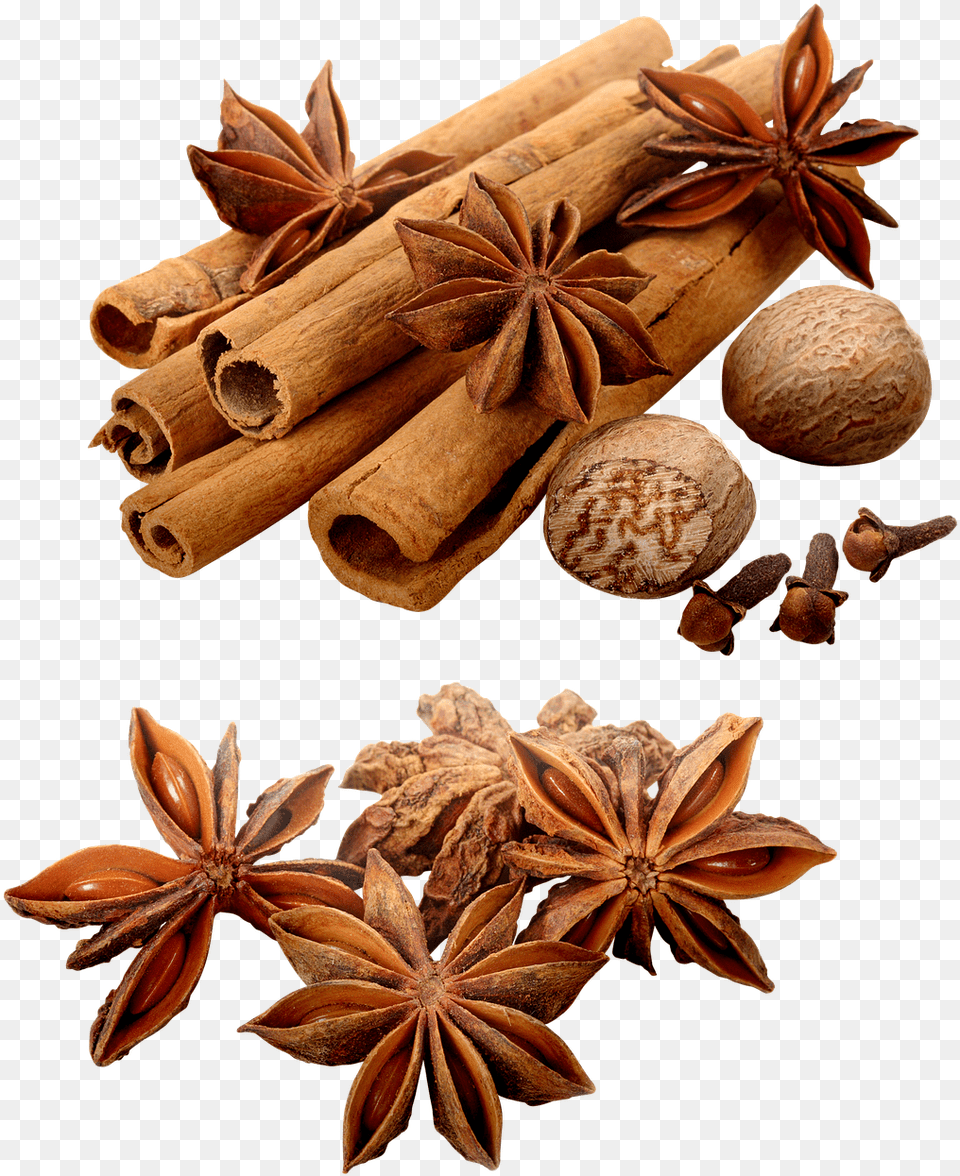 Food Spices Cinnamon Star Anise Cinnamon, Bread, Spice, Plant Free Transparent Png