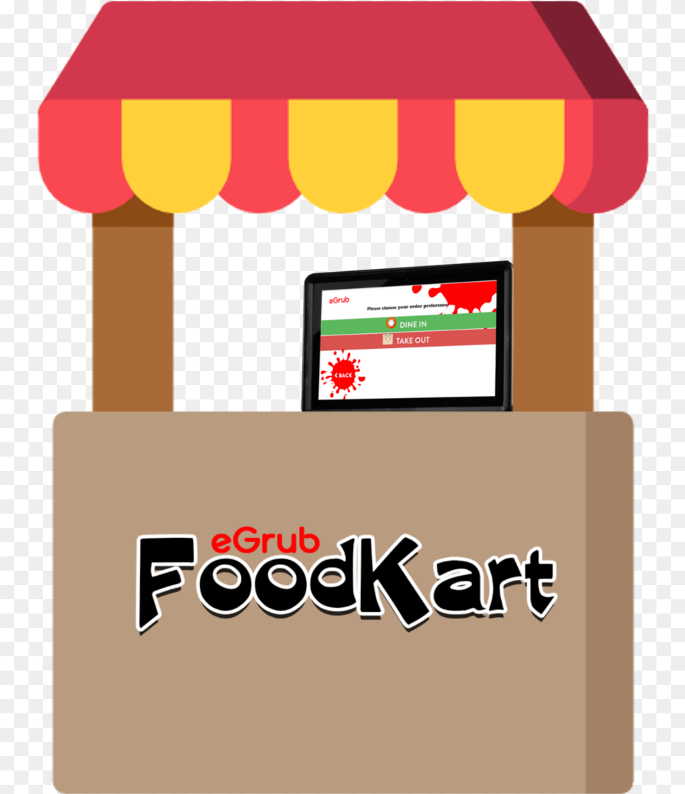 Food Stand Icon, Kiosk, Canopy, Electronics, Screen Free Png Download
