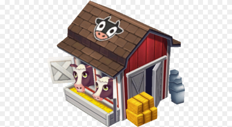 Food Street Wiki Cow And Shed Cartoon, Animal, Dog House, Mammal, Pig Free Png
