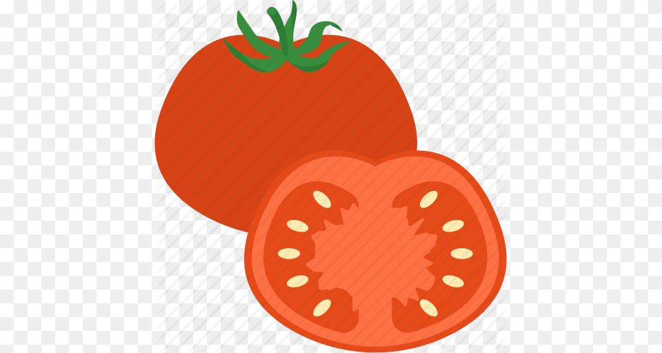 Food Summer Tomato Vegetable Icon, Produce, Plant, Sliced, Blade Free Transparent Png