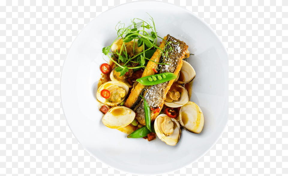 Food Top View Download Seafood Top View, Food Presentation, Plate Free Png