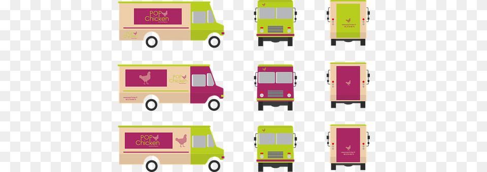 Food Truck Transportation, Van, Vehicle, Car Free Transparent Png