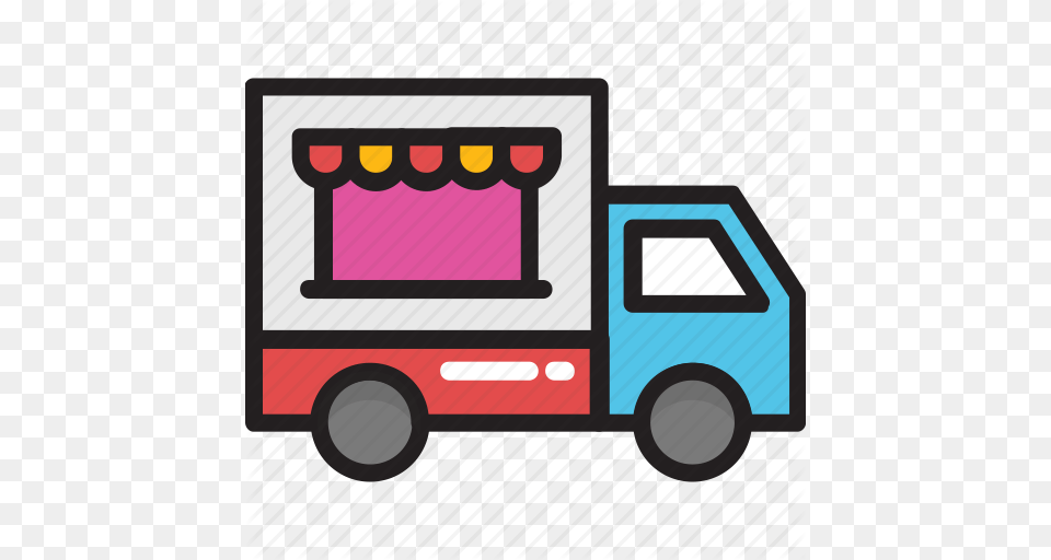 Food Truck Clip Art, Moving Van, Transportation, Van, Vehicle Free Png