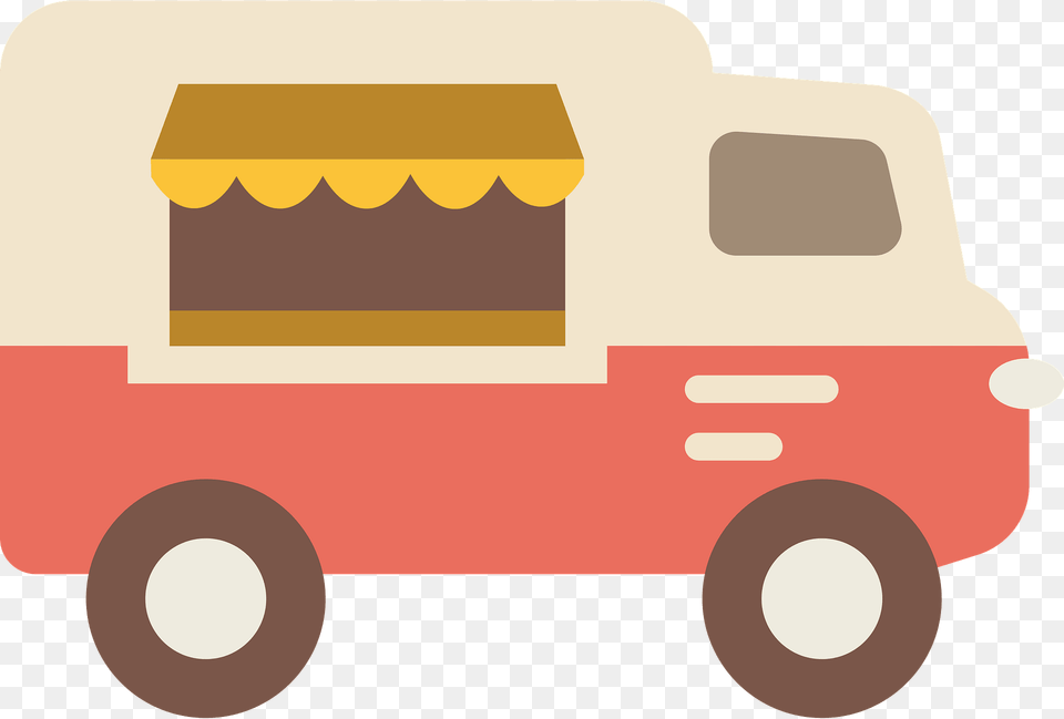 Food Truck Clipart, Caravan, Transportation, Van, Vehicle Free Png