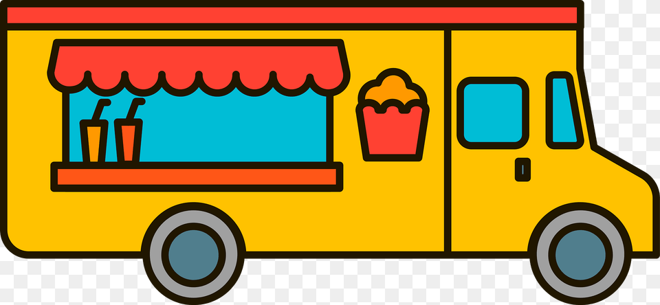 Food Truck Clipart, Moving Van, Transportation, Van, Vehicle Free Png Download