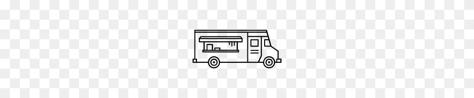 Food Truck Icons Noun Project, Gray Png Image