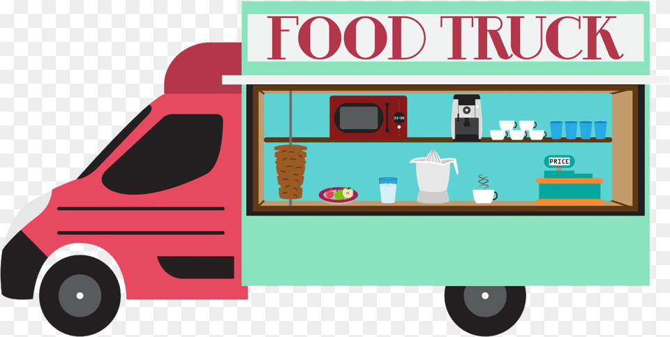 Food Truck Taco Kebab, Machine, Wheel, Transportation, Vehicle Free Transparent Png