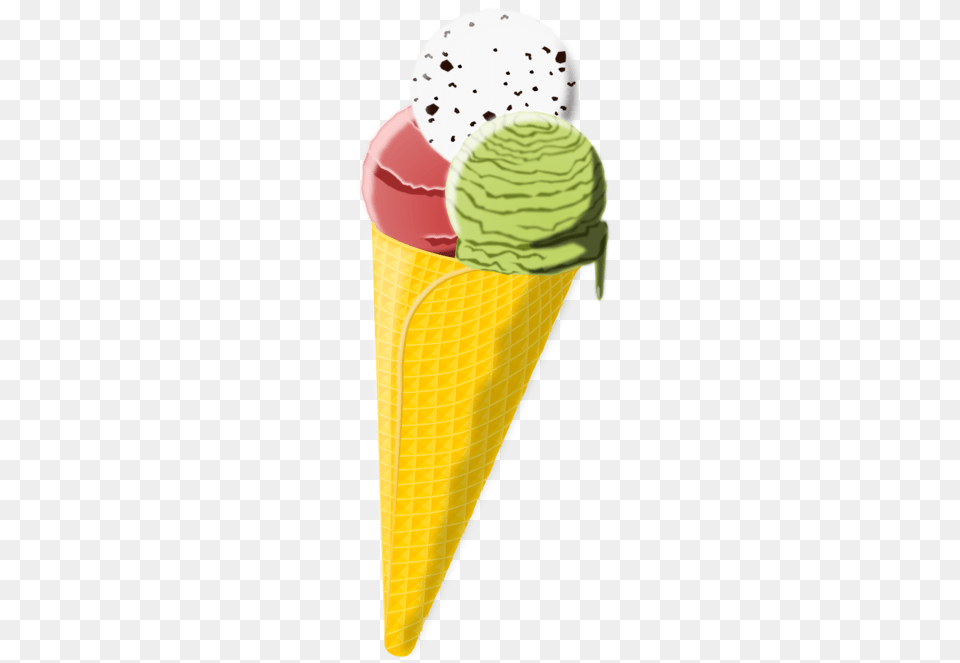 Foodice Creamice Cream Cone Eis In Waffel Clipart, Dessert, Food, Ice Cream Png Image