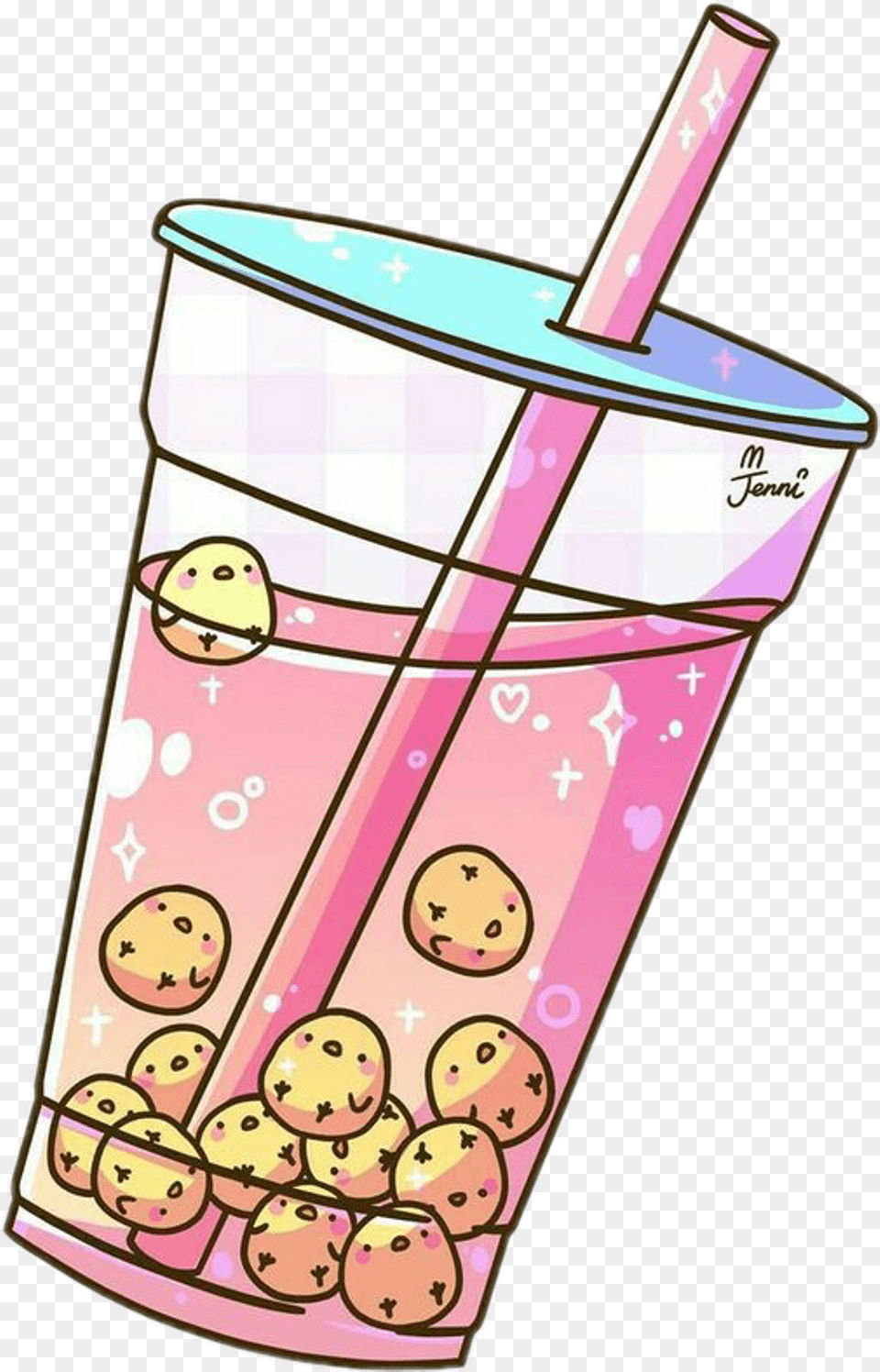 Foodie Bubbletea Tea Pastelcolors Girly Drinkstickers Aesthetic Boba Tea Stickers, Face, Head, Person Free Transparent Png