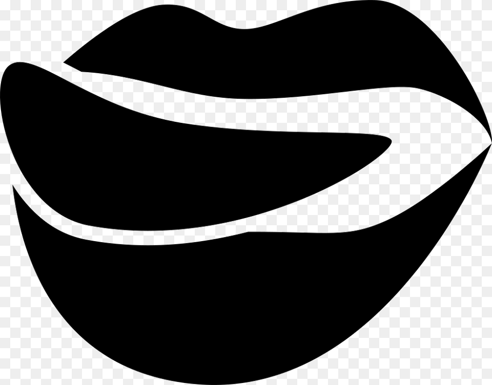 Foodilicious Logo Of Mouth Lips With Tongue Comments Icono Labios Lengua, Stencil, Body Part, Person Png