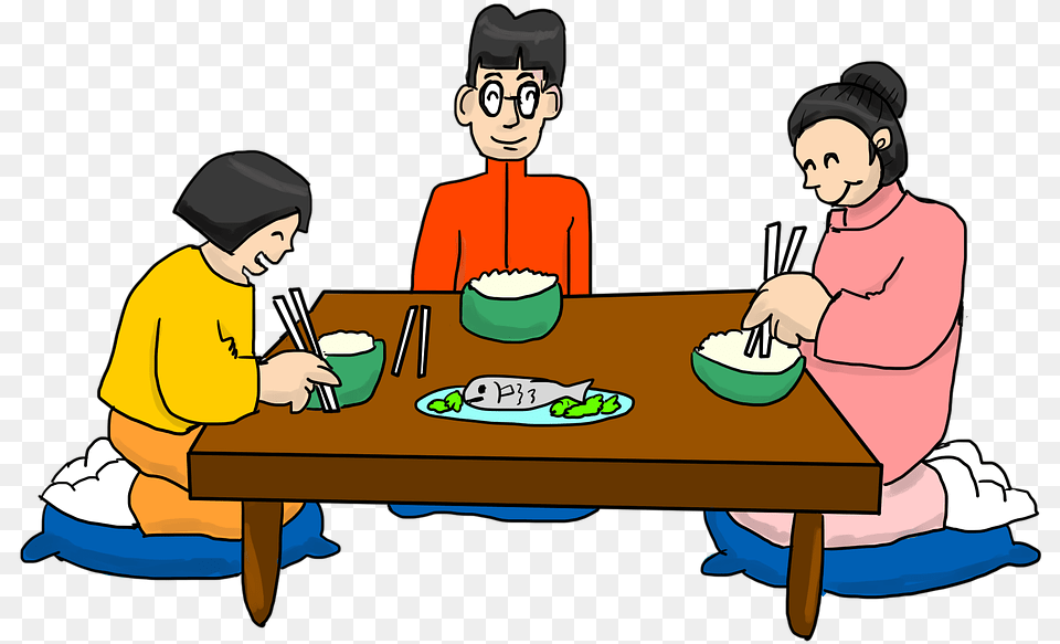 Foodpicnic Tabledisheatingfamily Picturesplay Breakfast Eating Cartoons, Furniture, Table, Food, Lunch Free Transparent Png