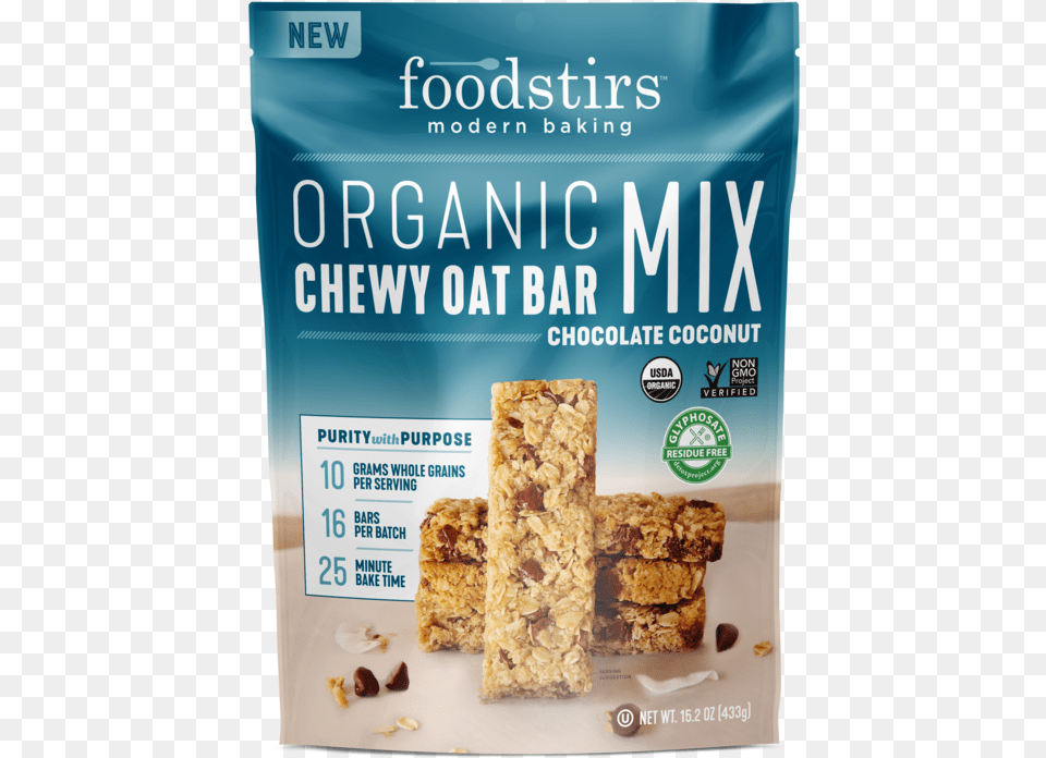 Foodstirs Chewy Oat Bar Mix, Food, Grain, Granola, Produce Free Png Download