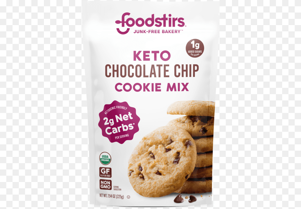 Foodstirs Organic Keto Chocolate Chip Cookie Mix, Food, Sweets, Bread, Sandwich Free Png Download