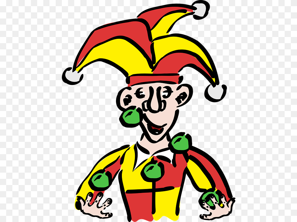 Fool Clown Clipart Explore Pictures, Person, Face, Head, Device Free Png