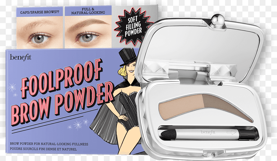 Foolproof Eyebrow Powder Gives You Natural Fuller Benefit Cosmetics Foolproof Brow Powder, Book, Publication, Adult, Person Free Transparent Png