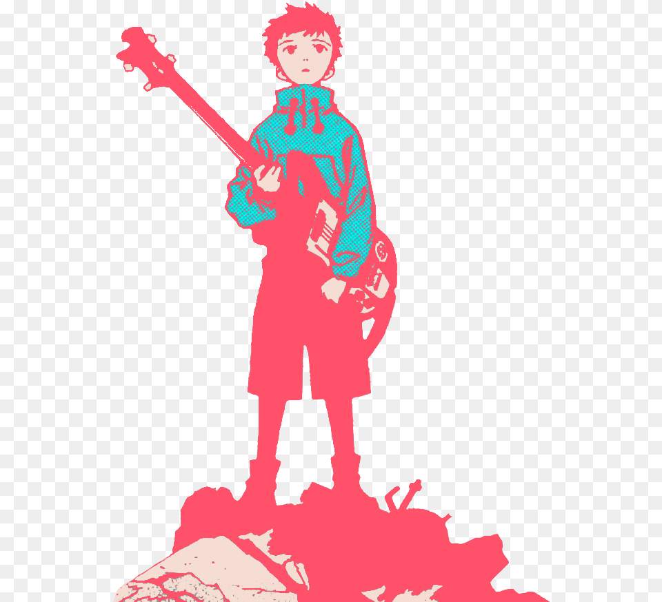 Fooly Cooly Flcl Naota Fooly Cooly Background, Boy, Child, Person, Male Free Transparent Png