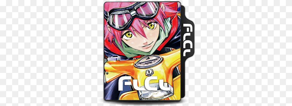 Fooly Cooly Folder Icon Ver Flcl Folder Icon, Book, Comics, Publication, Adult Png Image