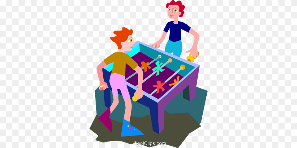 Foosball Royalty Free Vector Clip Art Illustration, Baby, Boy, Child, Male Png Image