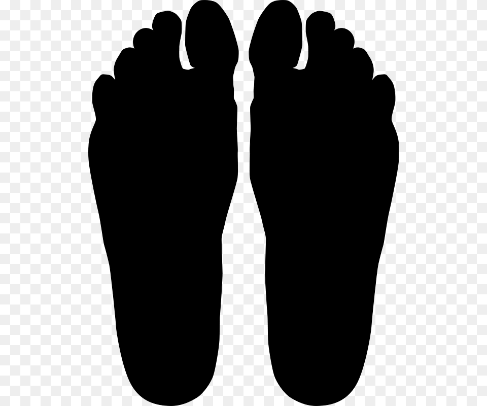 Foot Clipart Gray Png Image