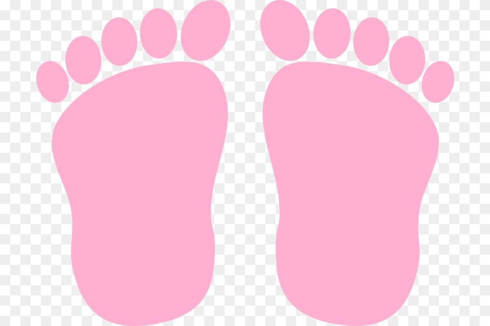 Foot Clipart Pink Baby Clip Art, Footprint Free Png